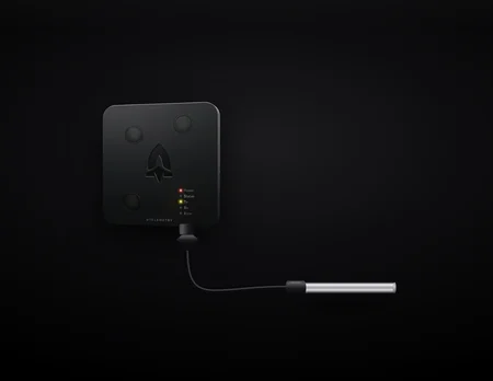 M6004 · Temperatura externa con sonda sumergible · dispositivo LoRaWAN UTelemetry